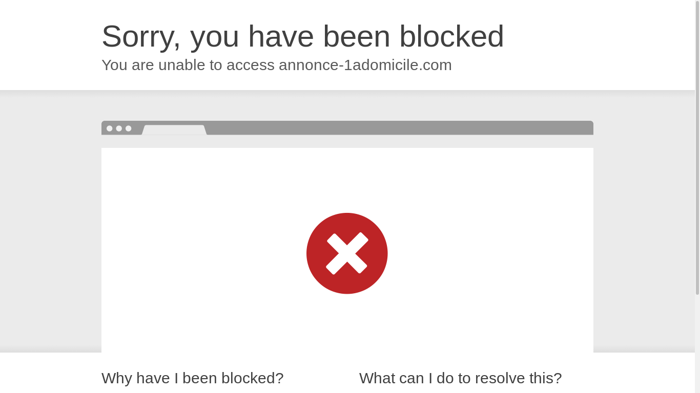 the desktop screenshot of annonce-1adomicile.com