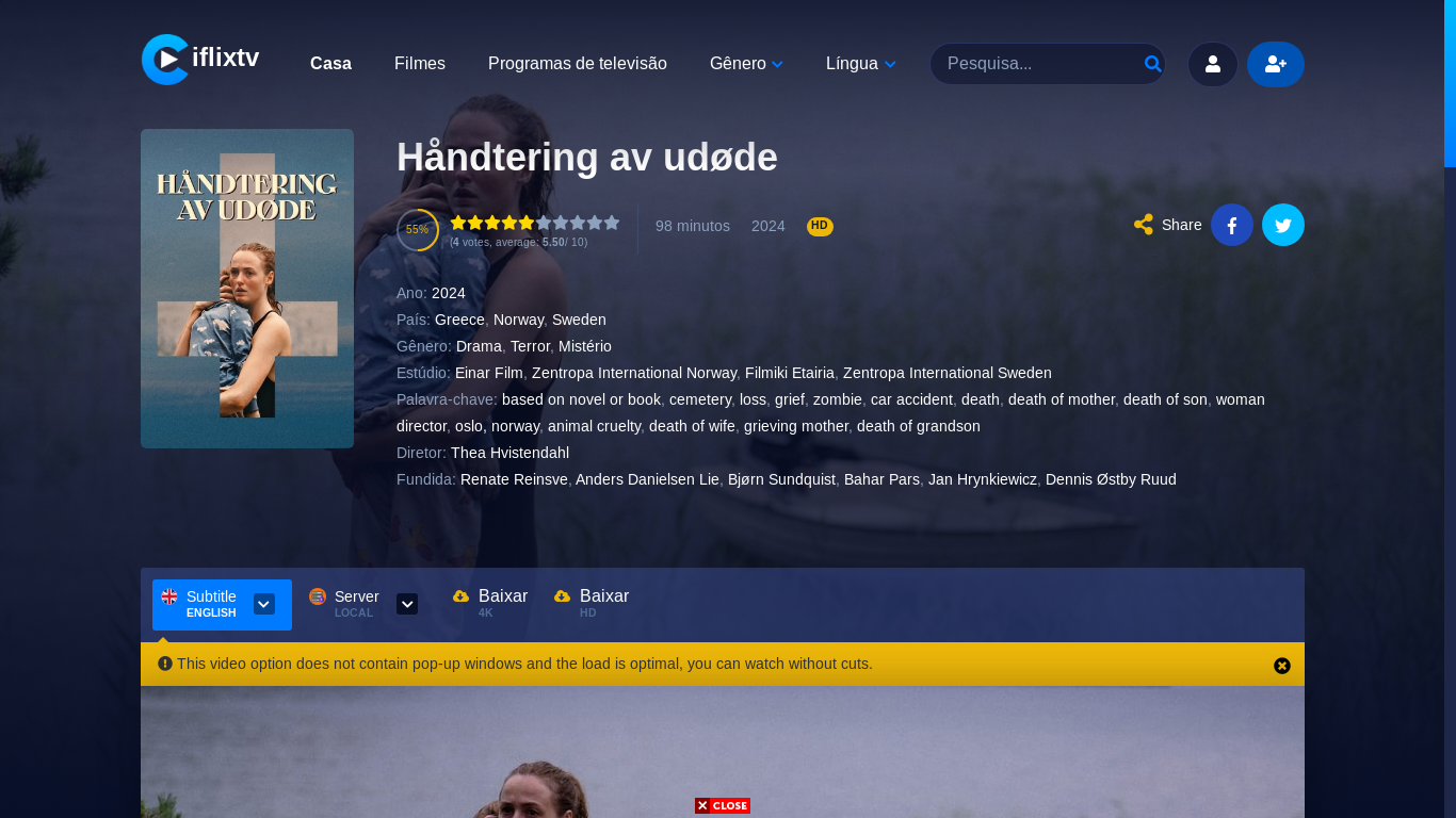 the desktop screenshot of iflixtv.xyz
