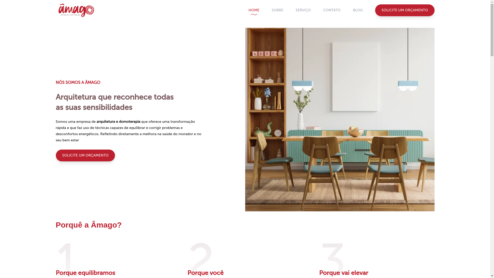 the desktop screenshot of www.amagodecor.com.br
