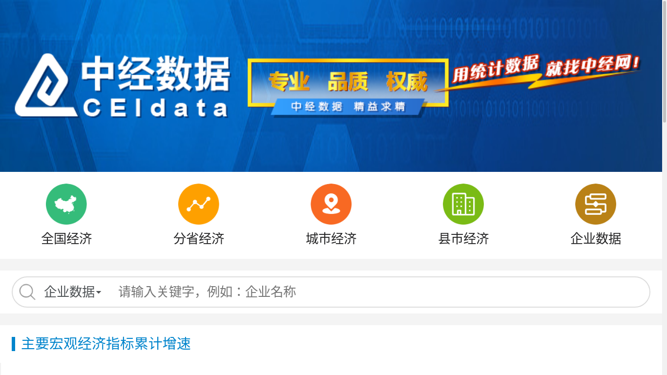 the desktop screenshot of wap.ceidata.cei.cn
