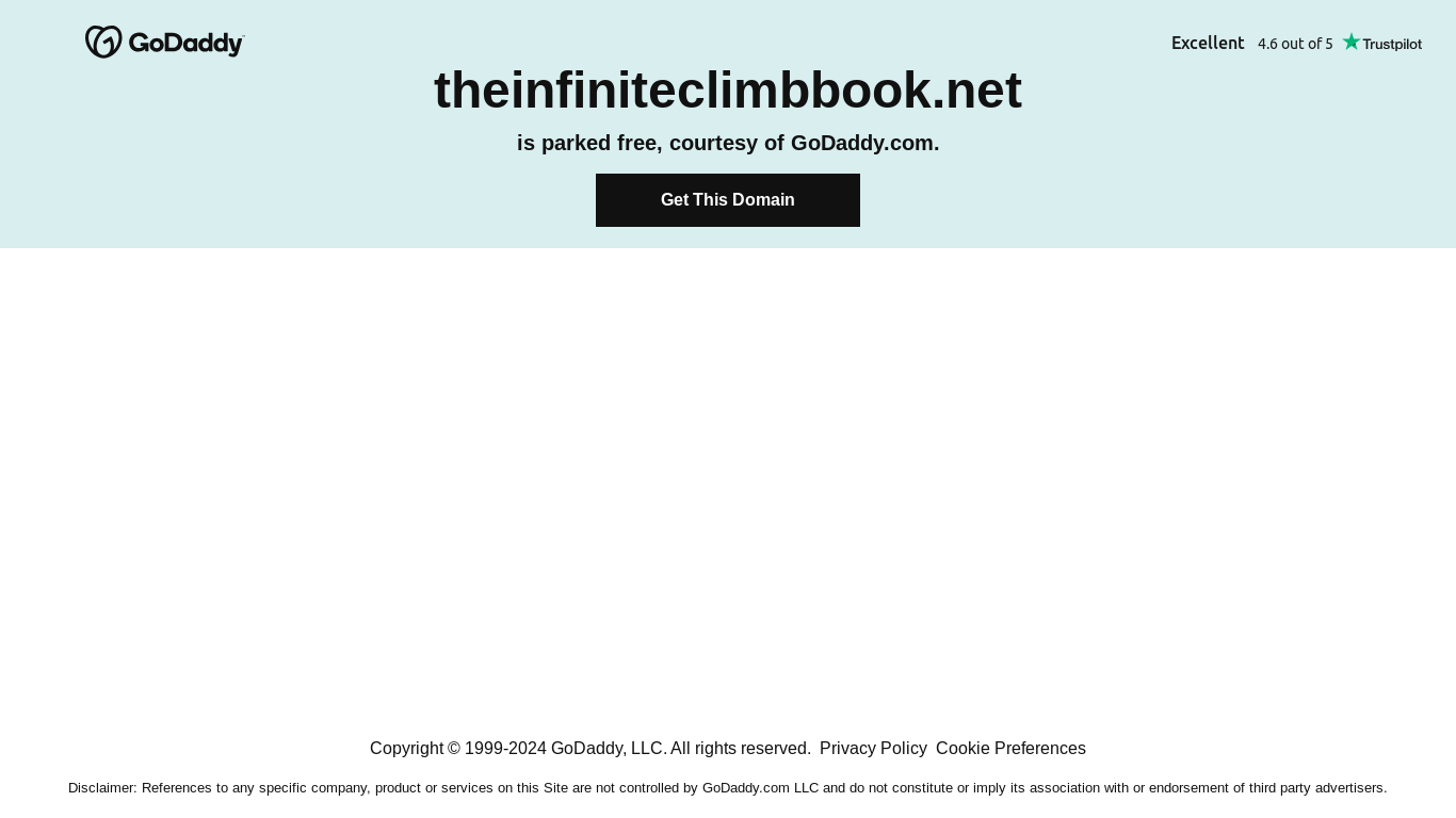 the desktop screenshot of theinfiniteclimbbook.net