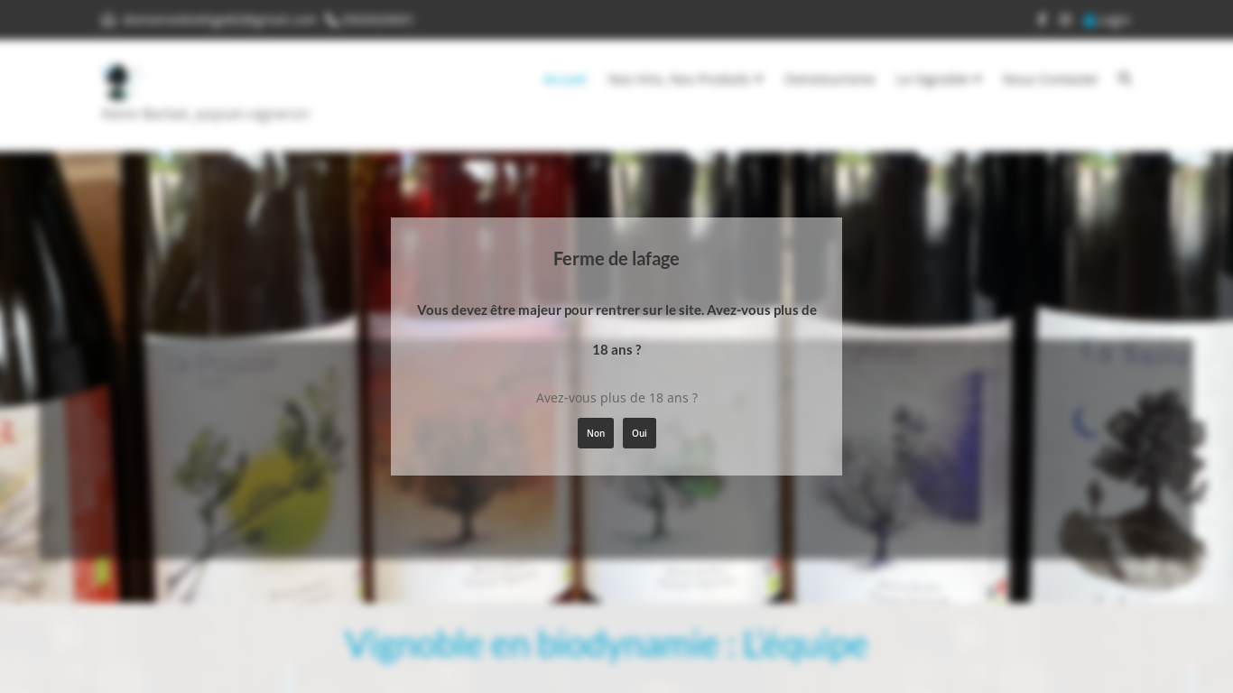 the desktop screenshot of fermekevinbarbet.com