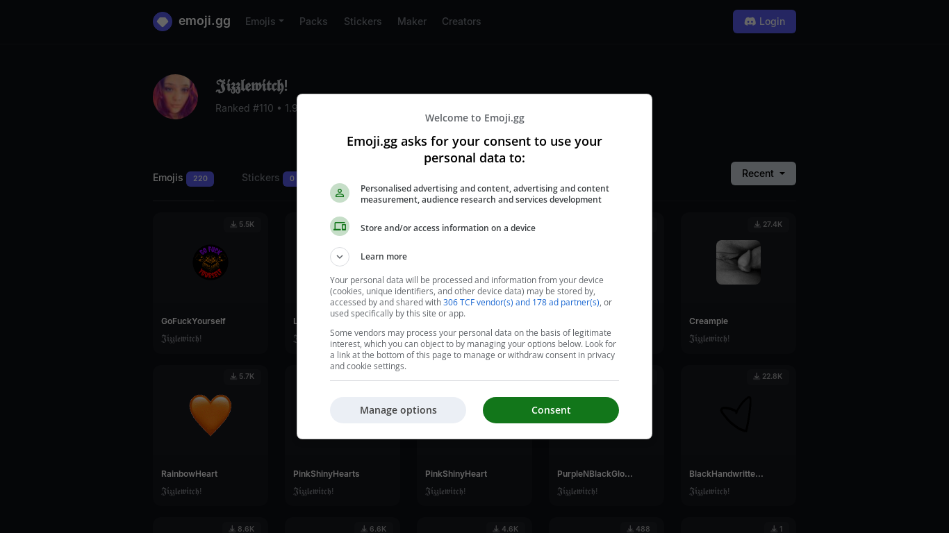the desktop screenshot of emoji.gg