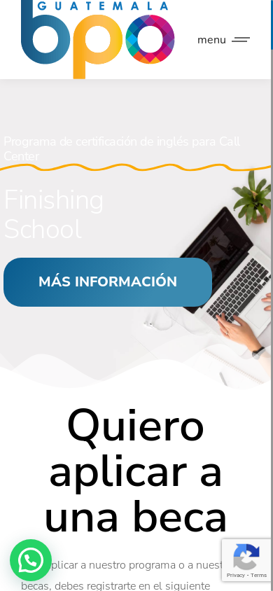 the mobile screenshot of bpoguatemala.com