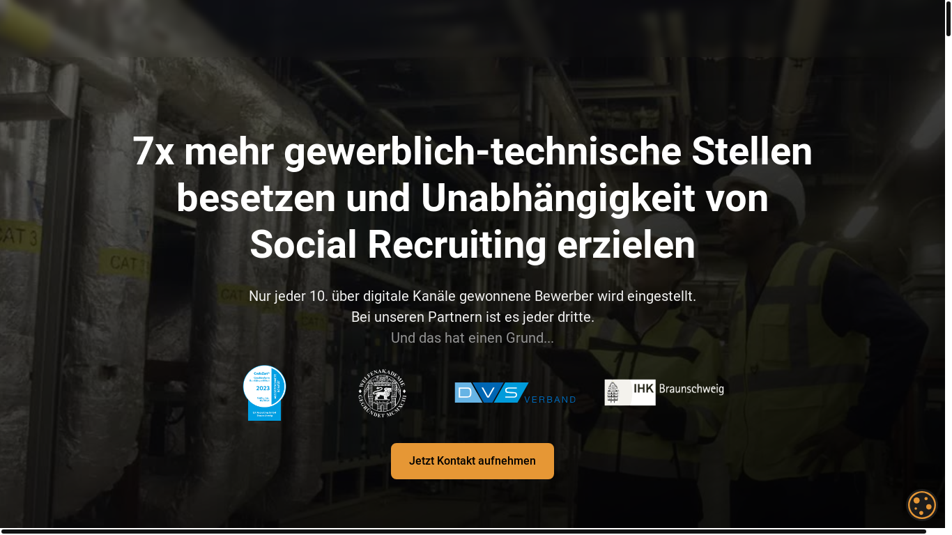 the desktop screenshot of www.lk-recruiting.com