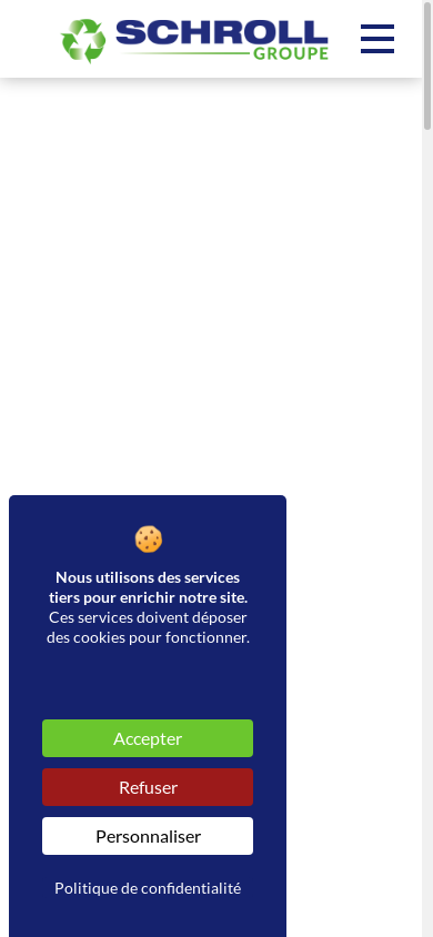the mobile screenshot of schroll.fr