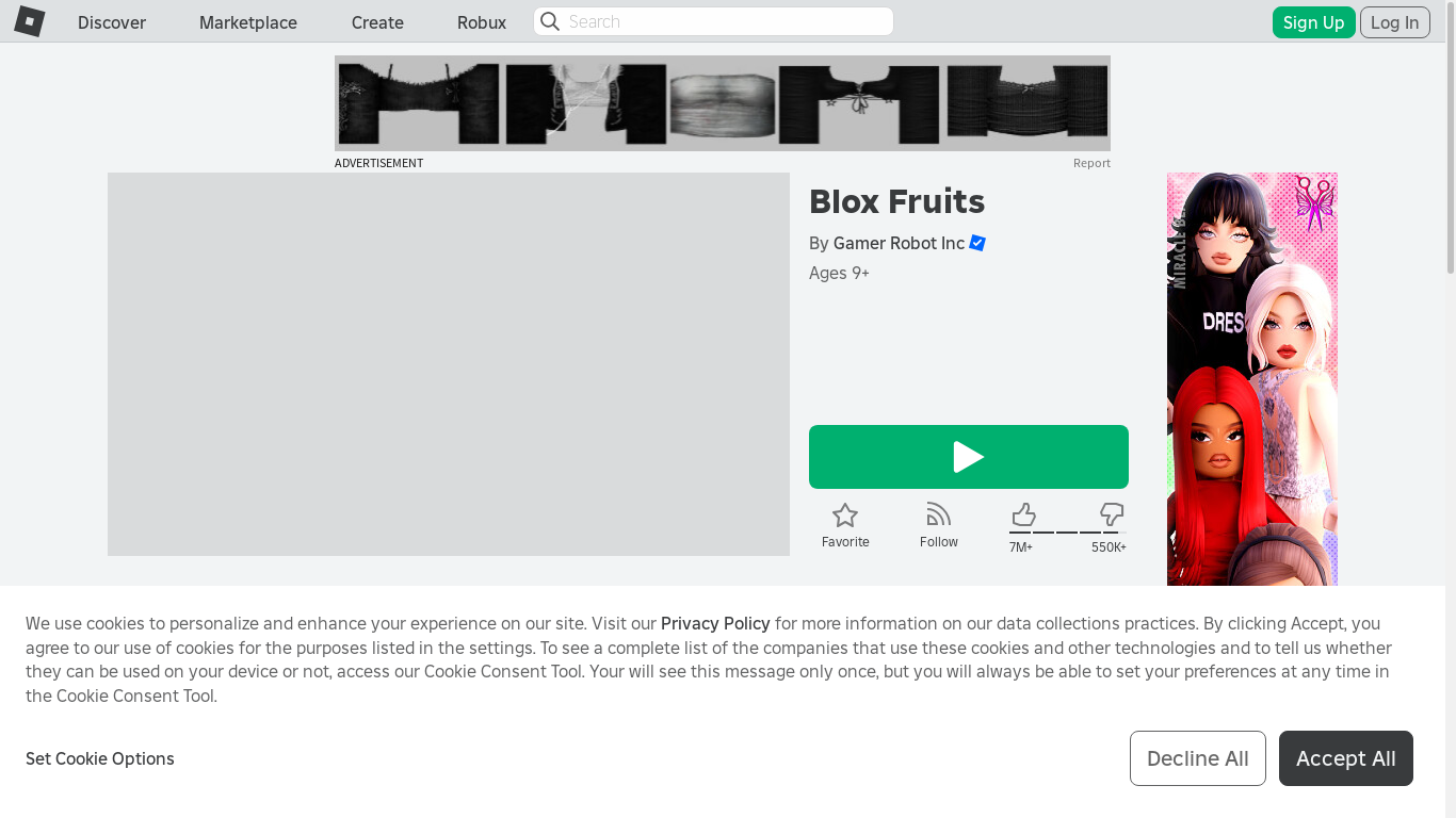 the desktop screenshot of www.roblox.com