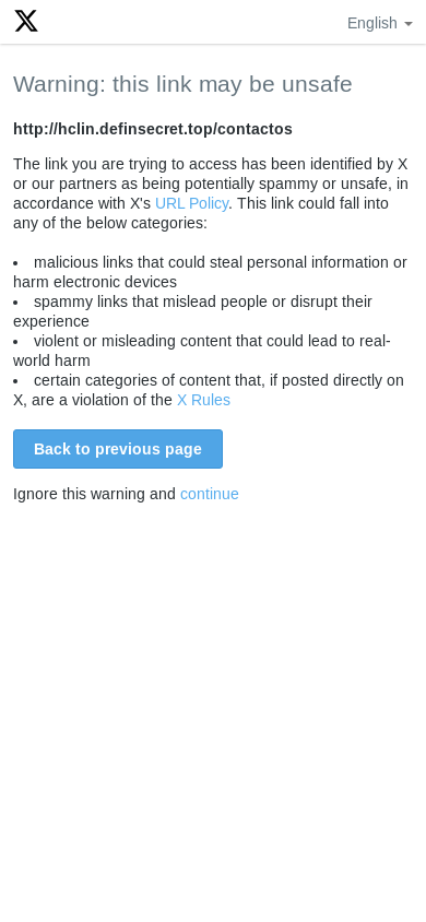 the mobile screenshot of twitter.com