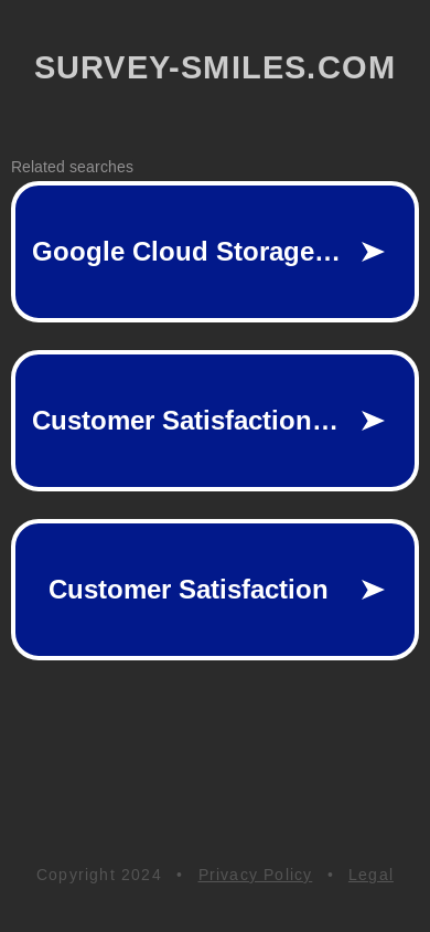 the mobile screenshot of survey-smiles.com