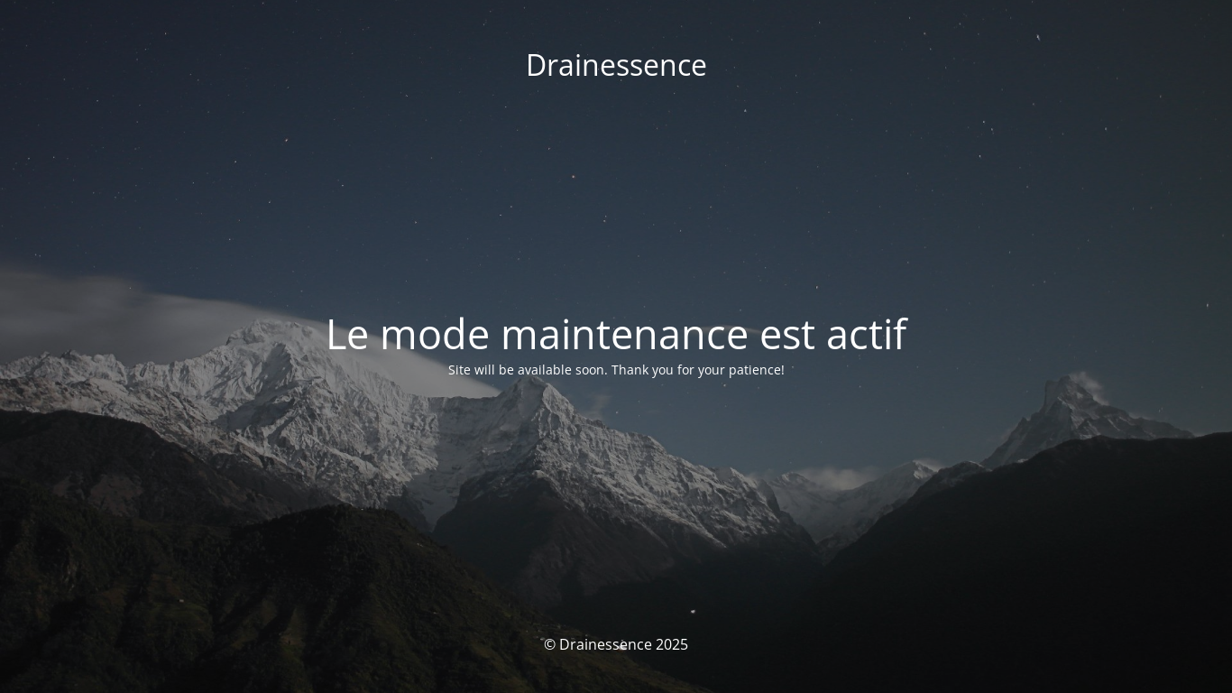 the desktop screenshot of drainessence.fr