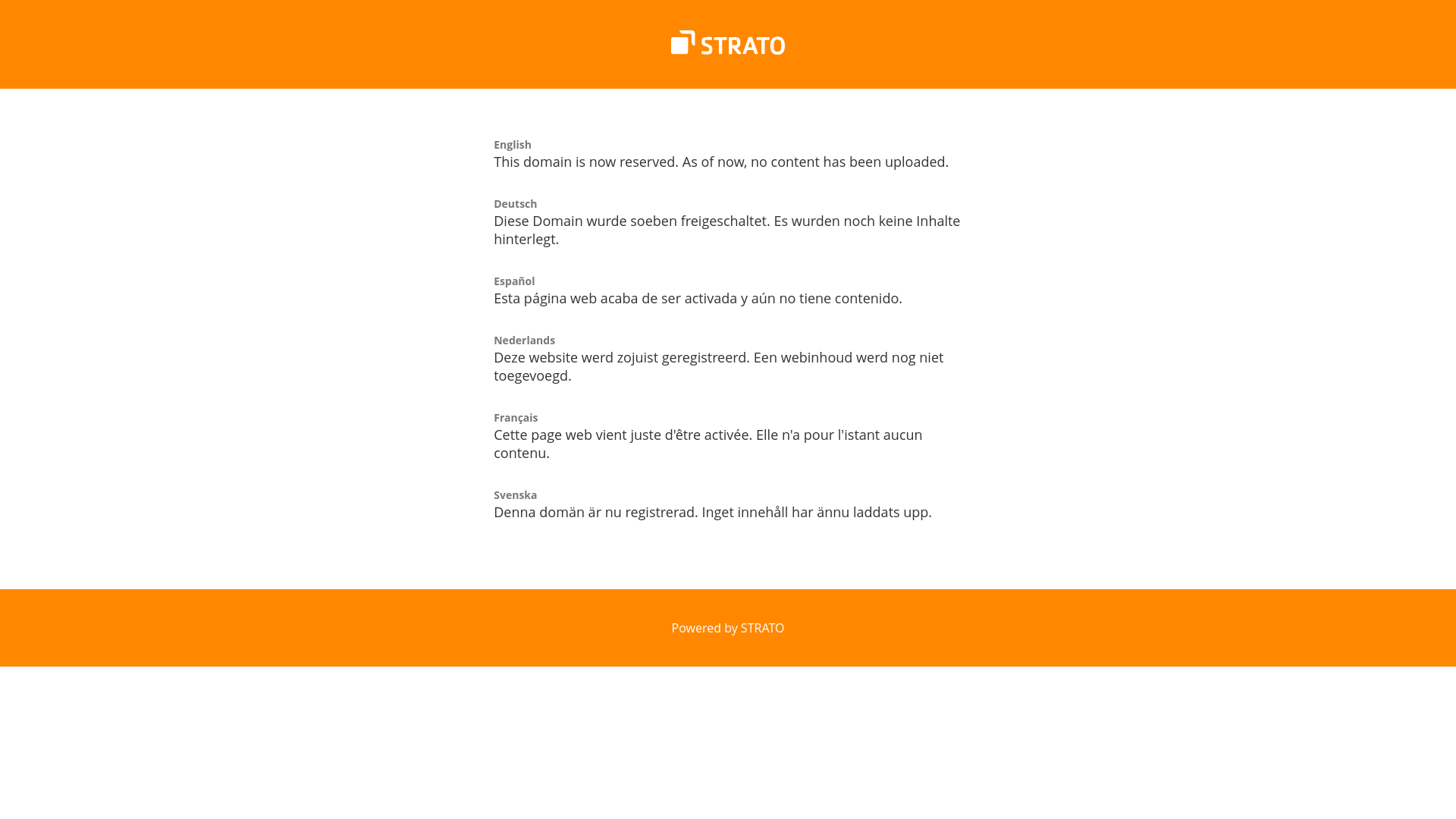 STRATO - Domain reserved - URL Scan Results | Tiny Scan
