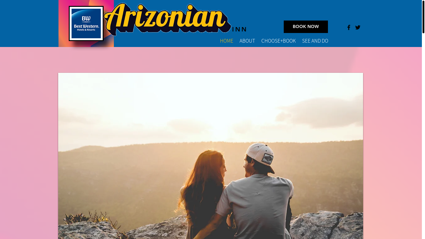 the desktop screenshot of www.bestwesternholbrook.com
