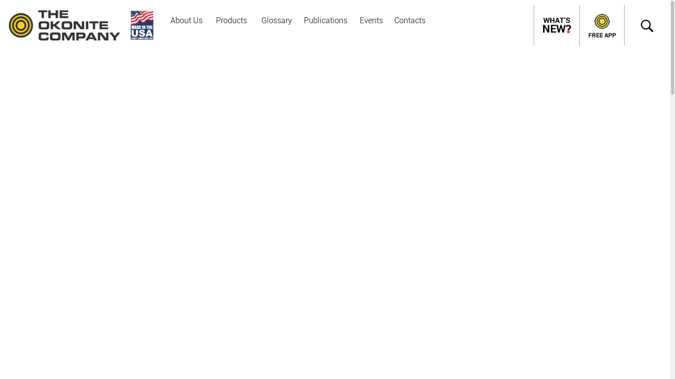 the desktop screenshot of www.okonite.com