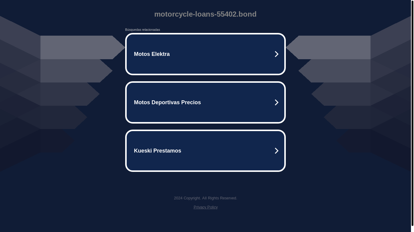 the desktop screenshot of motorcycle-loans-55402.bond