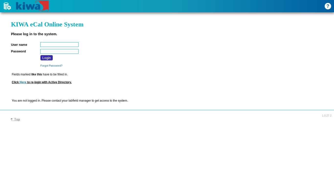 the desktop screenshot of labservices.kiwa.com