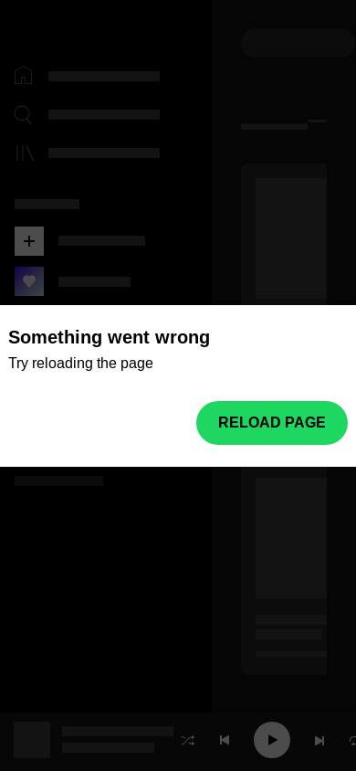 the mobile screenshot of open.spotify.com