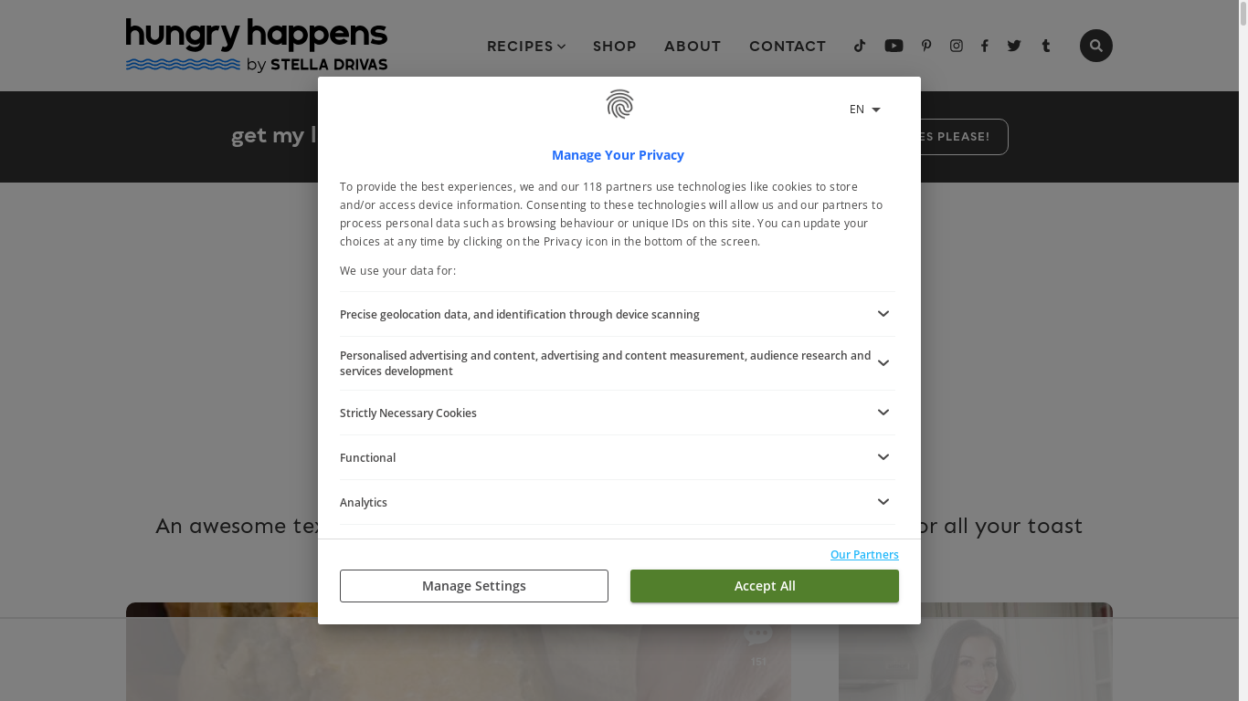 the desktop screenshot of hungryhappens.net
