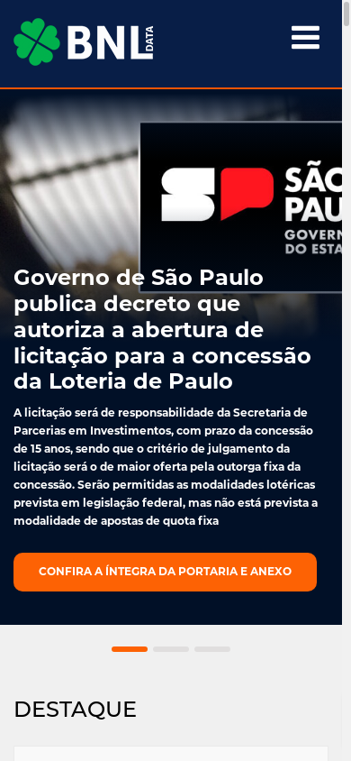 the mobile screenshot of bnldata.com.br