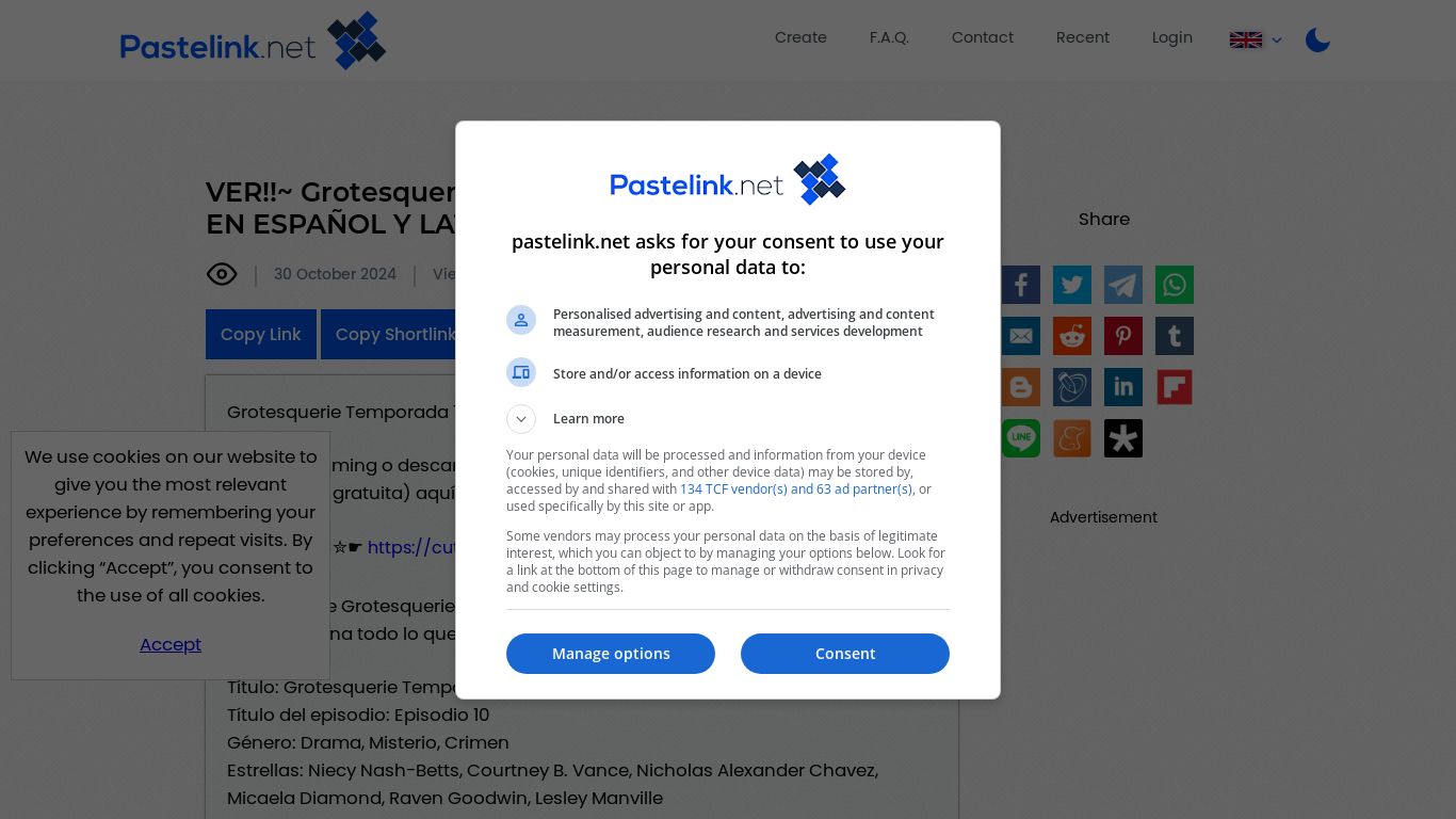 the desktop screenshot of pastelink.net