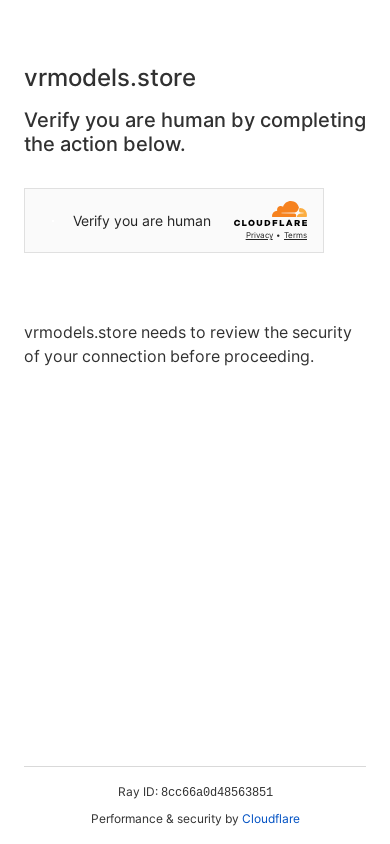 the mobile screenshot of vrmodels.store