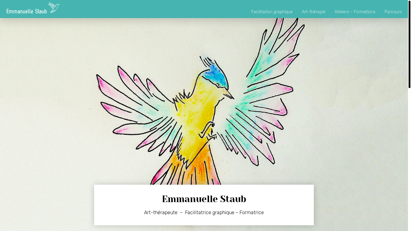 the desktop screenshot of www.emmanuelle-staub.ch