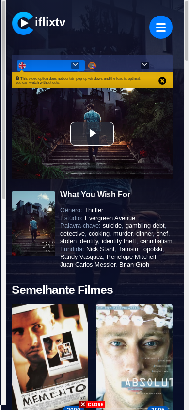 the mobile screenshot of iflixtv.xyz