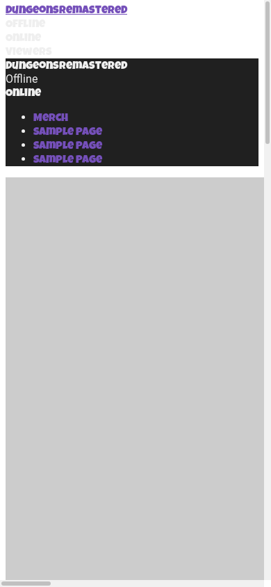 the mobile screenshot of dungeonsremastered.com