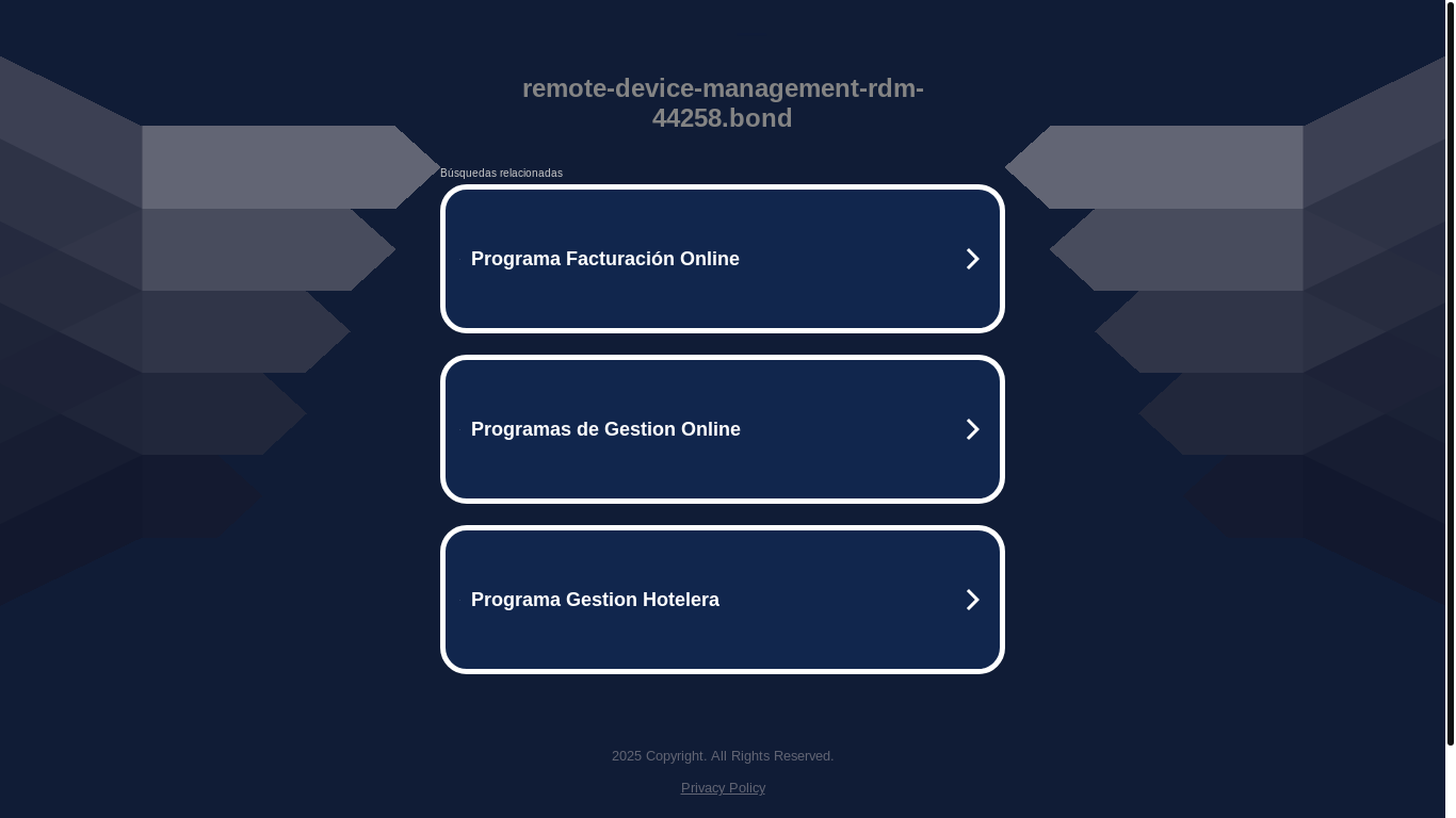 the desktop screenshot of remote-device-management-rdm-44258.bond