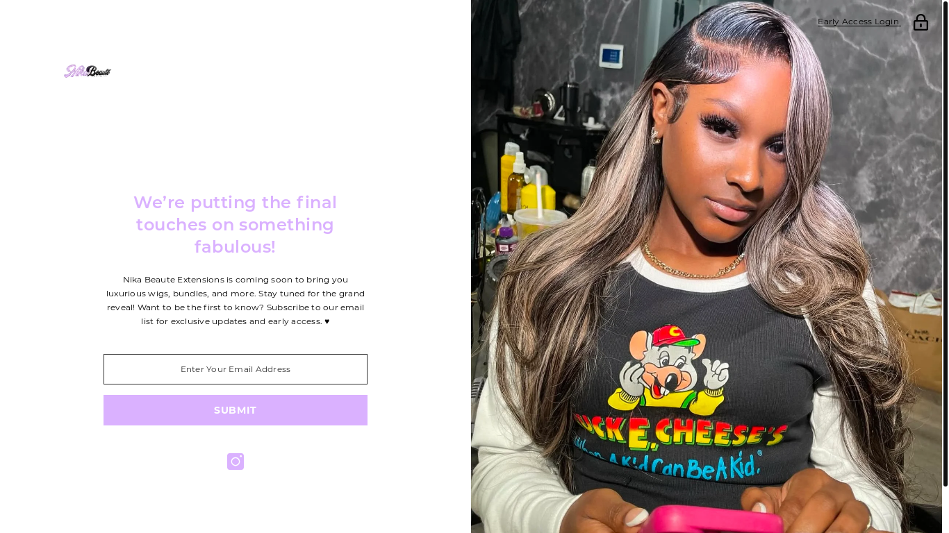 the desktop screenshot of nikabeauteextentions.org