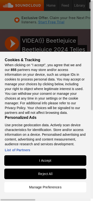 the mobile screenshot of soundcloud.com