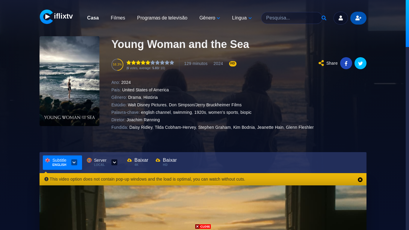 the desktop screenshot of iflixtv.xyz