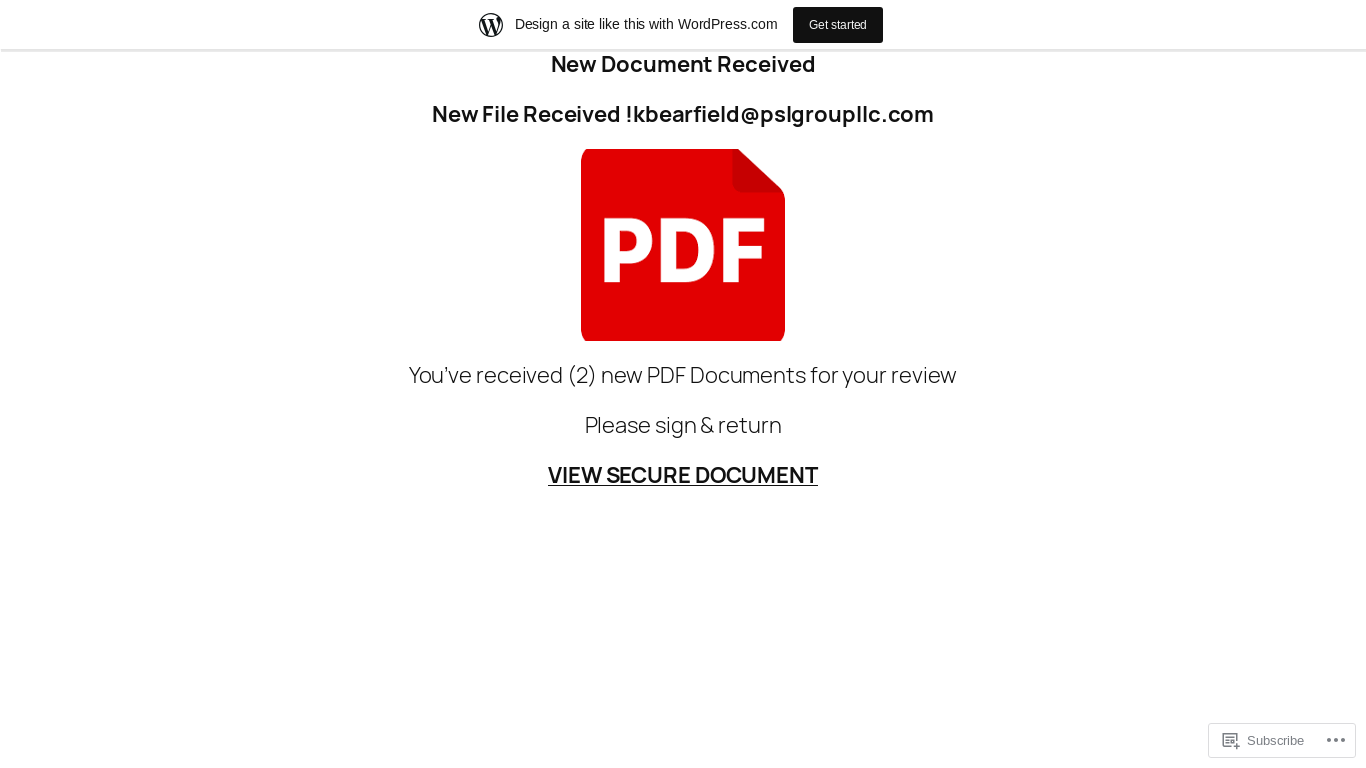 the desktop screenshot of kbearfieldpslgroupllc.wordpress.com