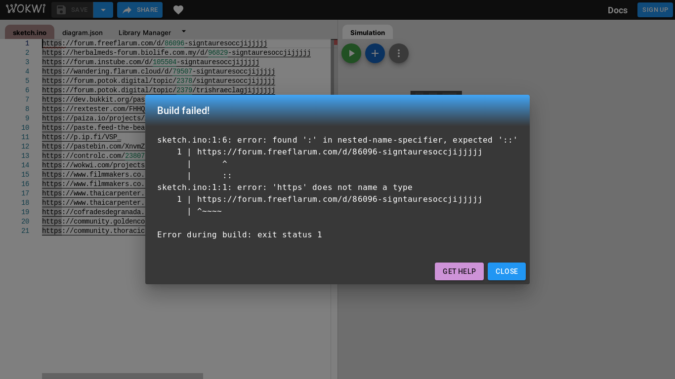 the desktop screenshot of wokwi.com