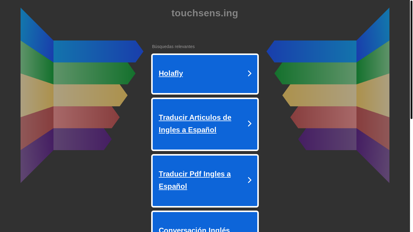 the desktop screenshot of touchsens.ing