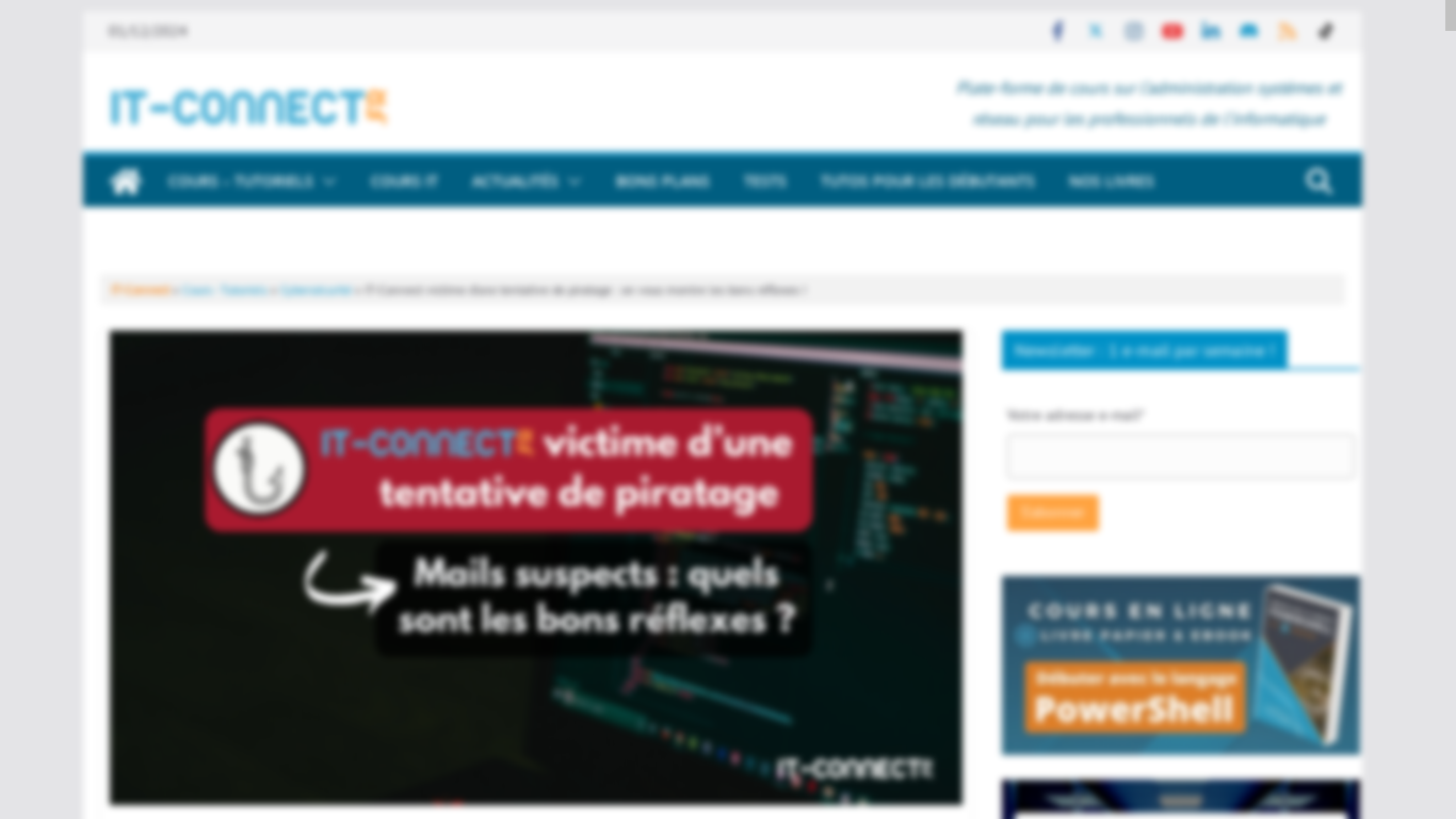 the desktop screenshot of www.it-connect.fr