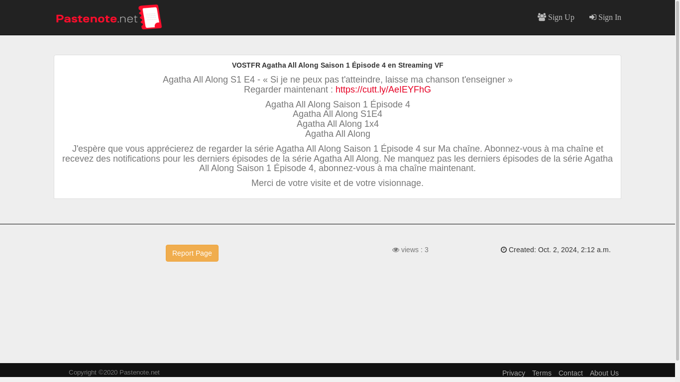 the desktop screenshot of pastenote.net