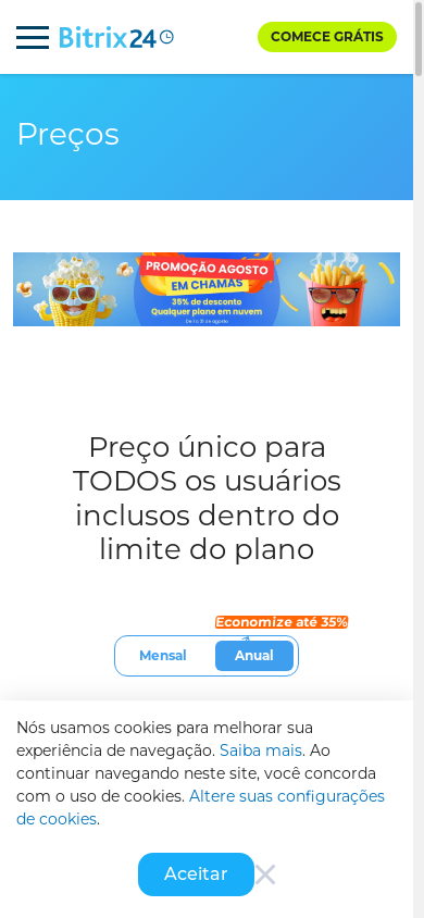 the mobile screenshot of www.bitrix24.com.br