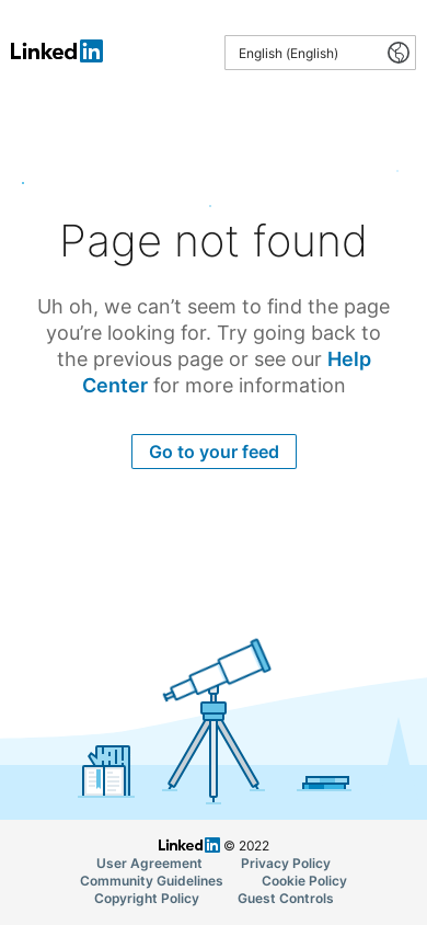 the mobile screenshot of www.linkedin.com