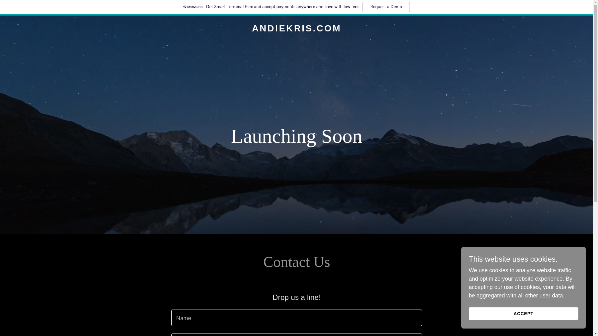 the desktop screenshot of andiekris.com