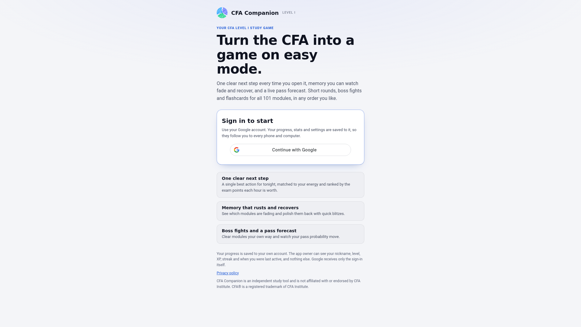 Welcome to CFA Companion - URL Scan Results | Tiny Scan