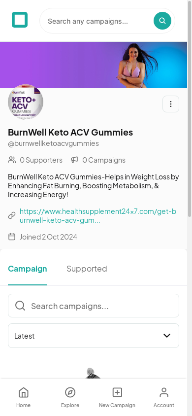 the mobile screenshot of www.twibbonize.com