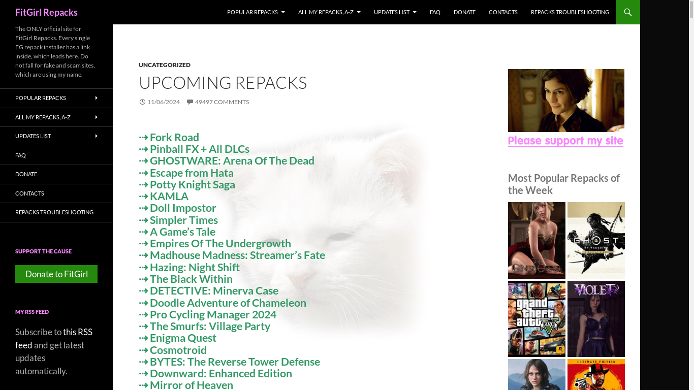the desktop screenshot of fitgirl-repacks.site