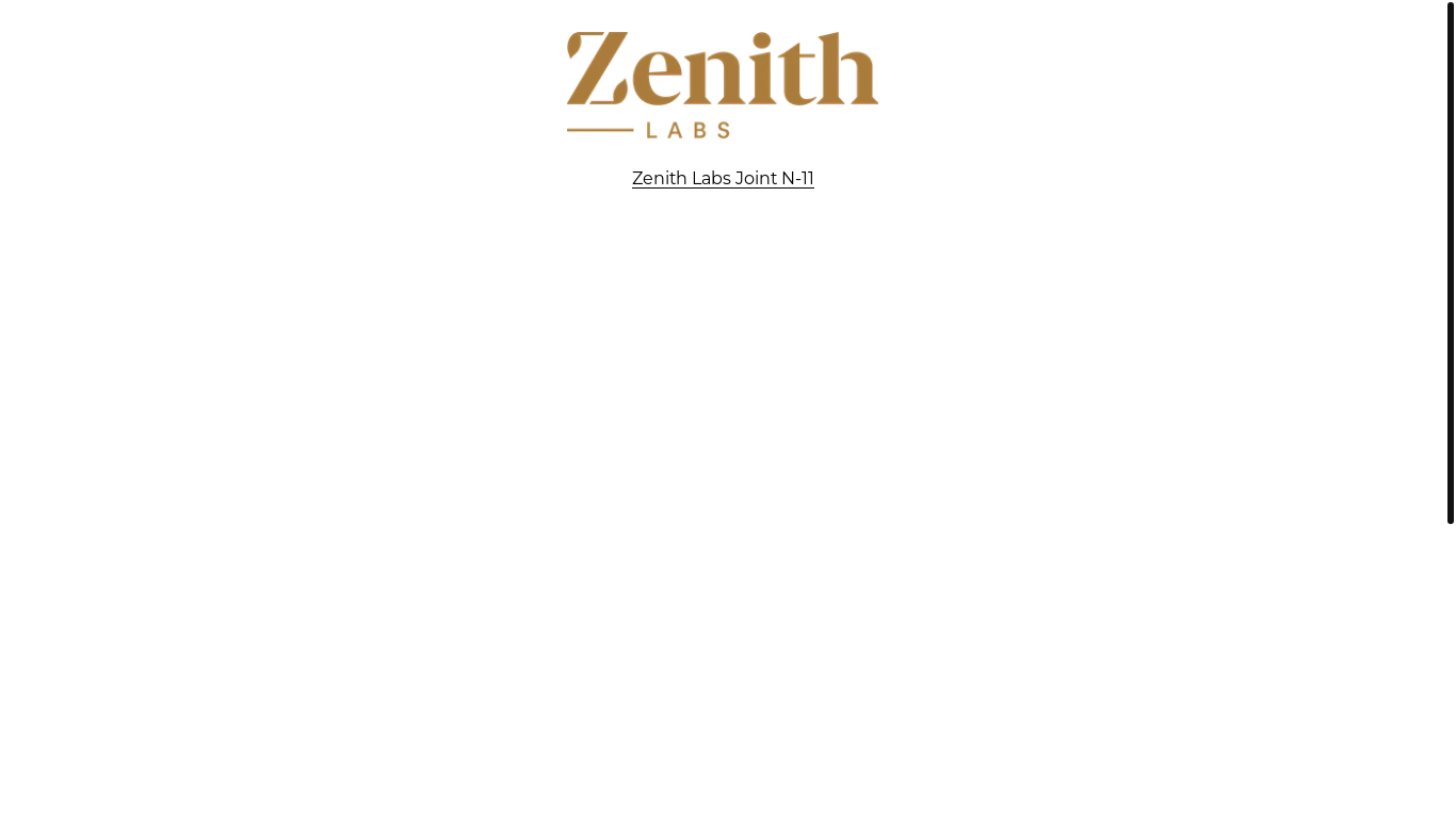 the desktop screenshot of zenith-labs-joint-n-11.mystrikingly.com