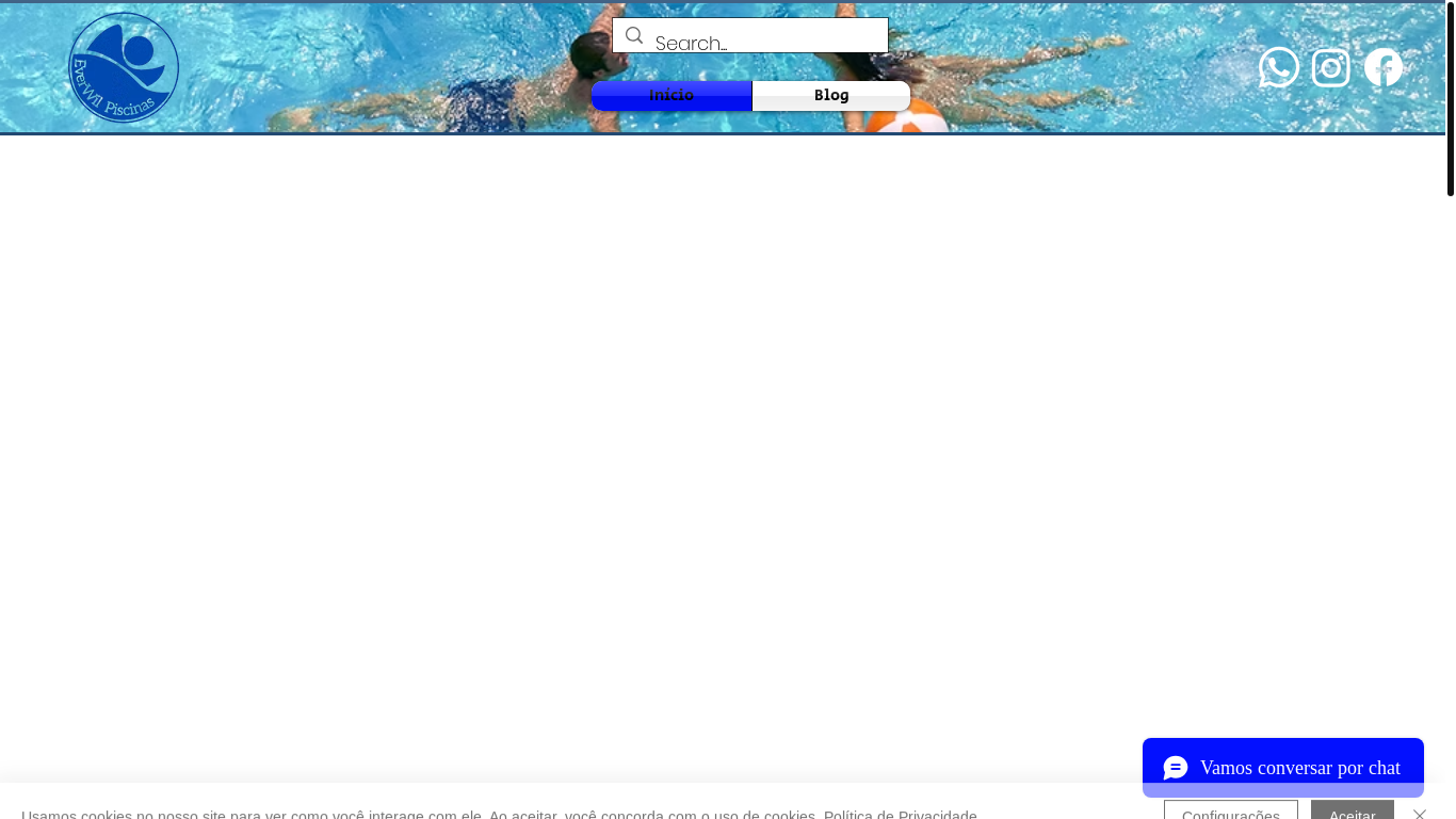 the desktop screenshot of www.everwilpiscinas.com.br