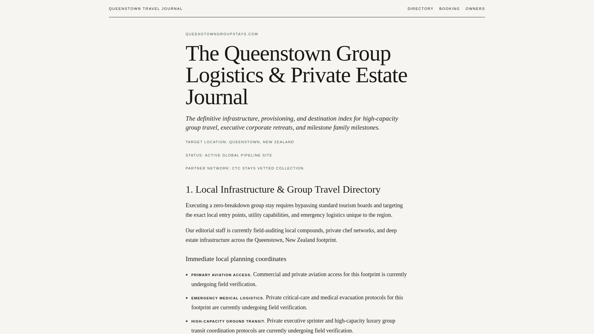 The Queenstown Group Logistics - URL Scan Results | Tiny Scan