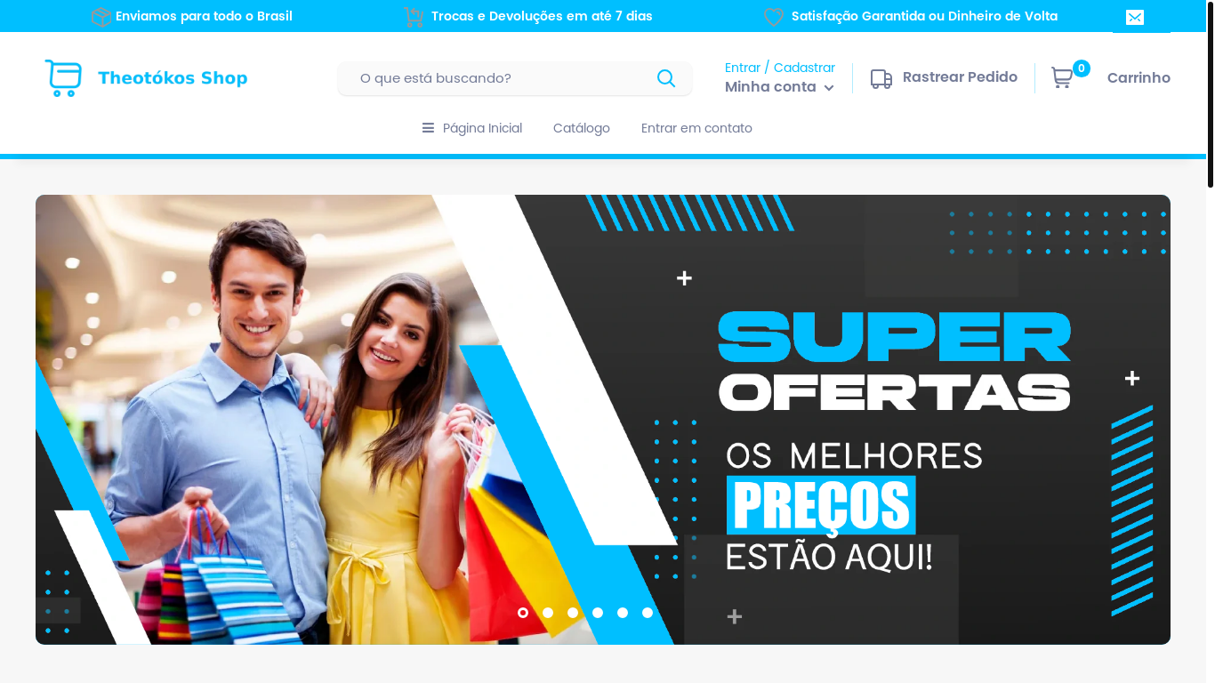 the desktop screenshot of theotokosstore.com.br