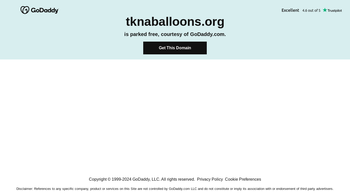 the desktop screenshot of tknaballoons.org