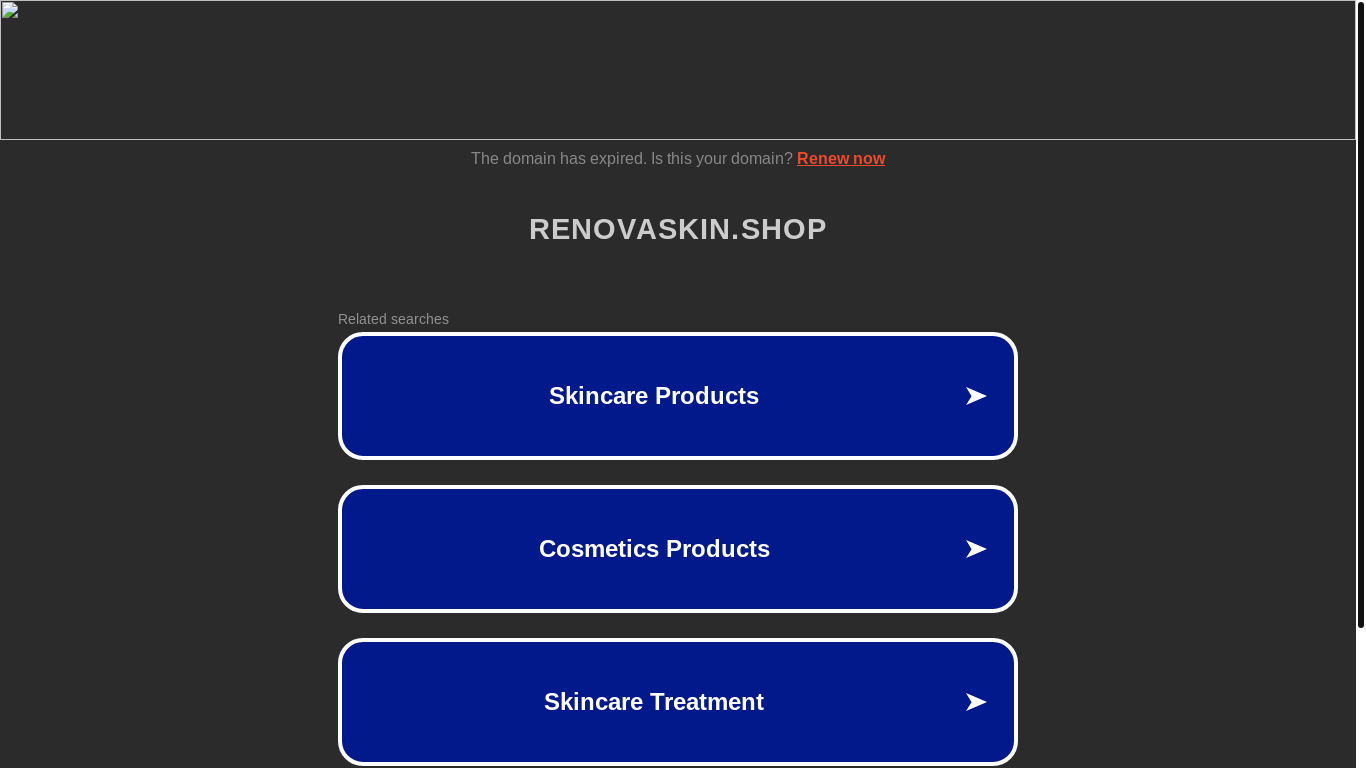 the desktop screenshot of renovaskin.shop