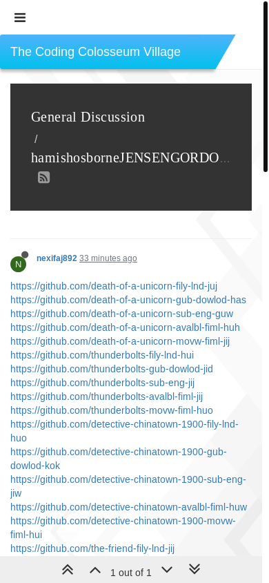 the mobile screenshot of forum.thecodingcolosseum.com