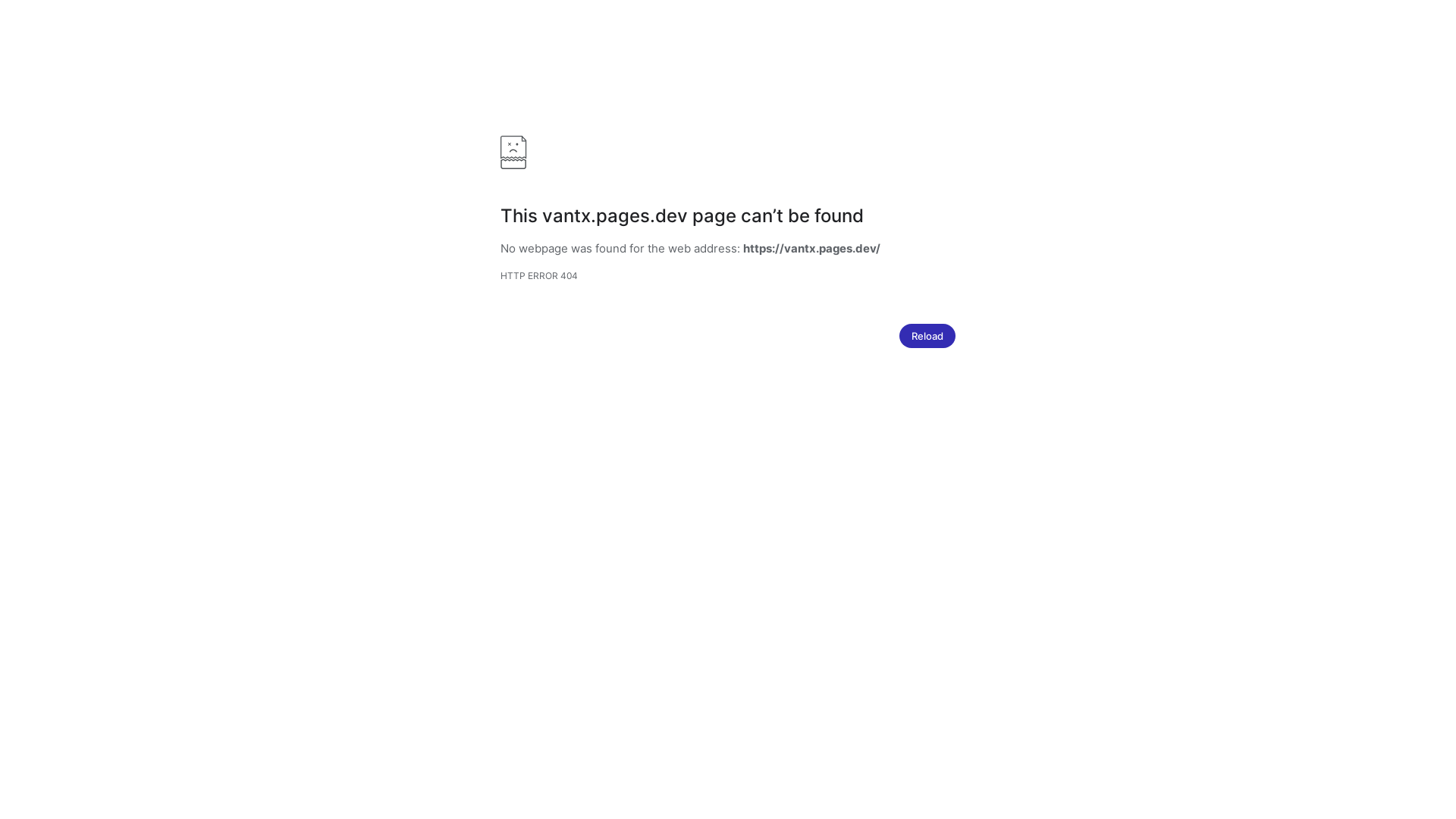 the desktop screenshot of vantx.pages.dev